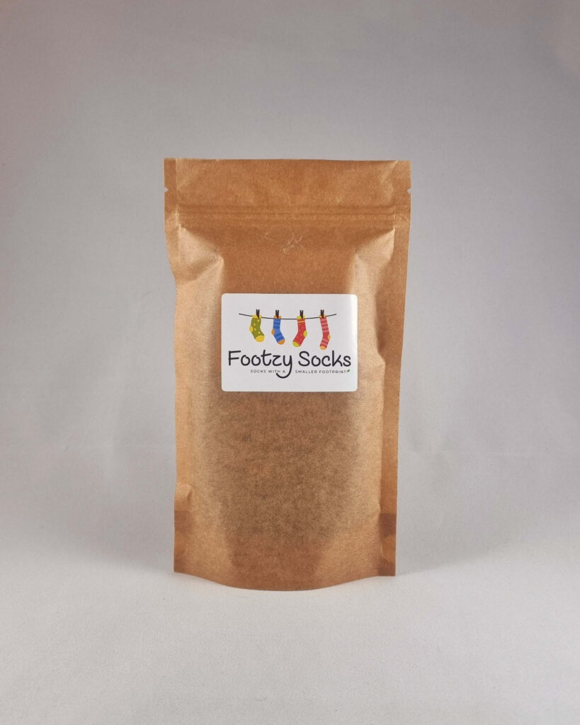 onze verzendverpakking voor onze sokken