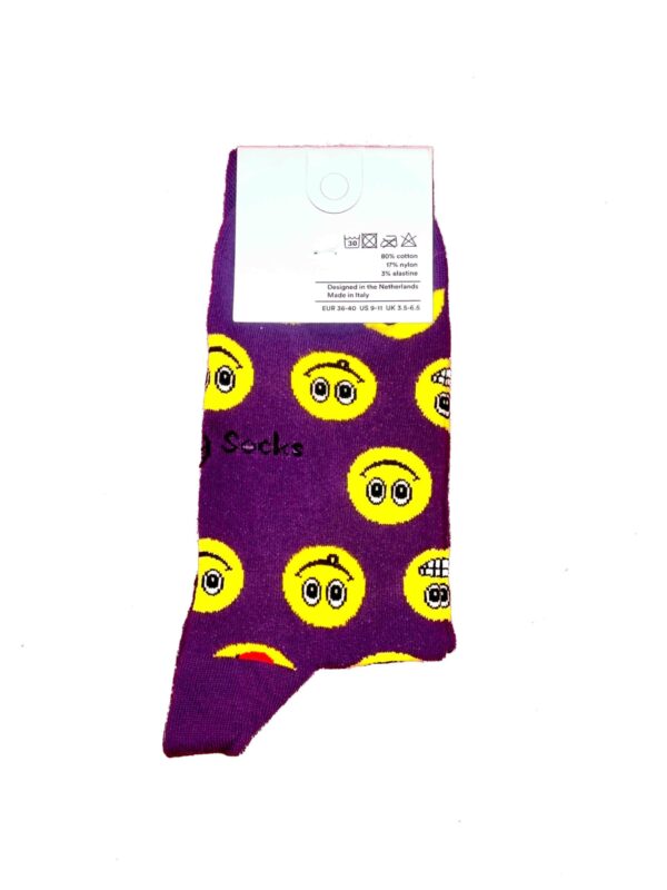 Footzy Socks Smiley Label Achterkant