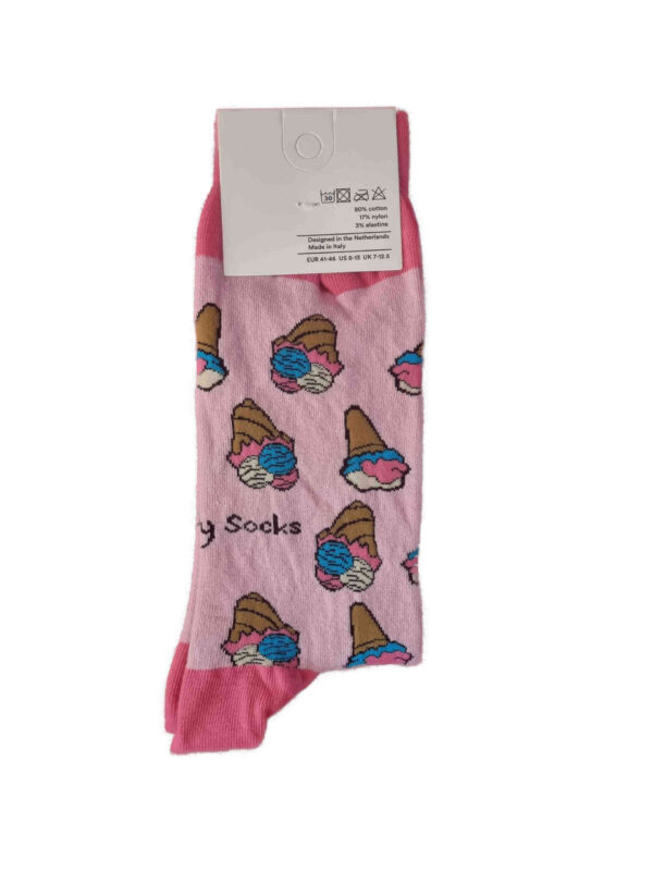 Footzy Socks Ice Cream label back