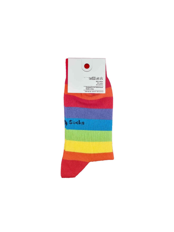Footzy Socks Rainbow socks label back